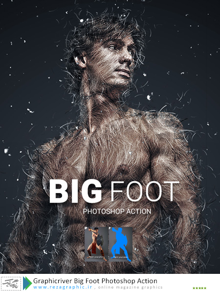 اکشن فتوشاپ گرافیک ریور - Graphicriver Big Foot Photoshop Action